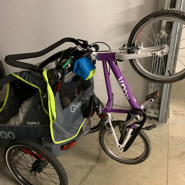 Porte-vélo enfant Qupa 2 et Sportrex 2 pour la remorque à vélo Qeridoo.