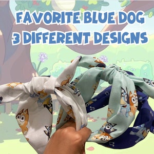 Favorite Friendly Blue Dog Headband for Children & Adults- One Size Fits All- FREE SHIPPING