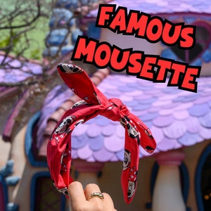 Famous Mousette Fabric Headband for Children & Adults- One Size Fits All- FREE SHIPPING