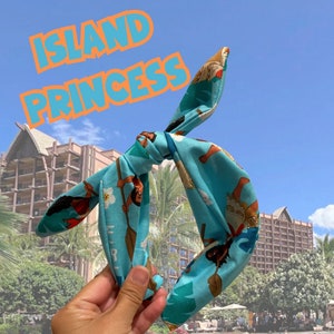 Island Princess Tie Knot Headband- Fabric Headband for Children & Adults- One Size Fits All- FREE SHIPPING