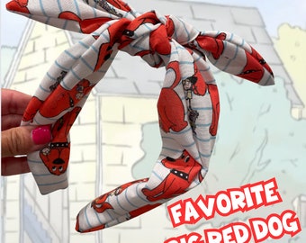 Favorite Big Red Dog Fabric Headband | Cute & Whimsical Style | Kids Favorite