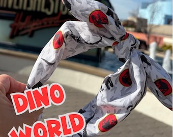 Dino World Fabric Headband | Movie-Inspired | Life Finds A Way