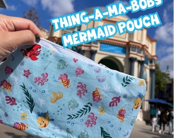 Thing-A-Ma-Bobs Mermaid Zipper Pouch- Limited Series- | Princess-Inspired Whimsical Magic | Park-Ready Gift