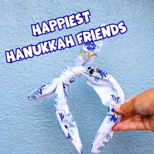 Happiest Hanukkah Friends Fabric Headband for Children & Adults- One Size Fits All- FREE SHIPPING