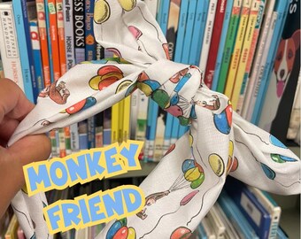 Monkey Friend Fabric Headband | Cute & Whimsical Style | A+ Adorable