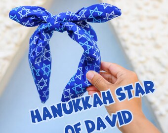Hanukkah Star of David Fabric Headband | Star of David Party Headwear