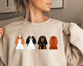 Cavalier Mom Sweatshirt,Cavalier Mama Shirt,Cavalier Mom Gifts, Dog Lover Sweatshirt,Cavalier Dog Tee, Animal Lover T-Shirt,Dog Mom Sweater