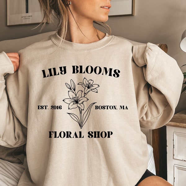 Lily Bloom's bloemenshop sweatshirt, het eindigt met ons sweatshirt, Colleen Hoover sweatshirt, Lily Bloom, Booktok, het begint bij ons, leesgrage