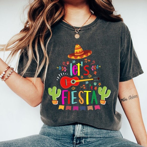 Let's Fiesta Shirt,Cinco de Mayo Shirt,Mexican Festival T-Shirt,Fiesta Celebration Shirt,Mexican Party,Funny Fiesta Gift,Funny Shırt