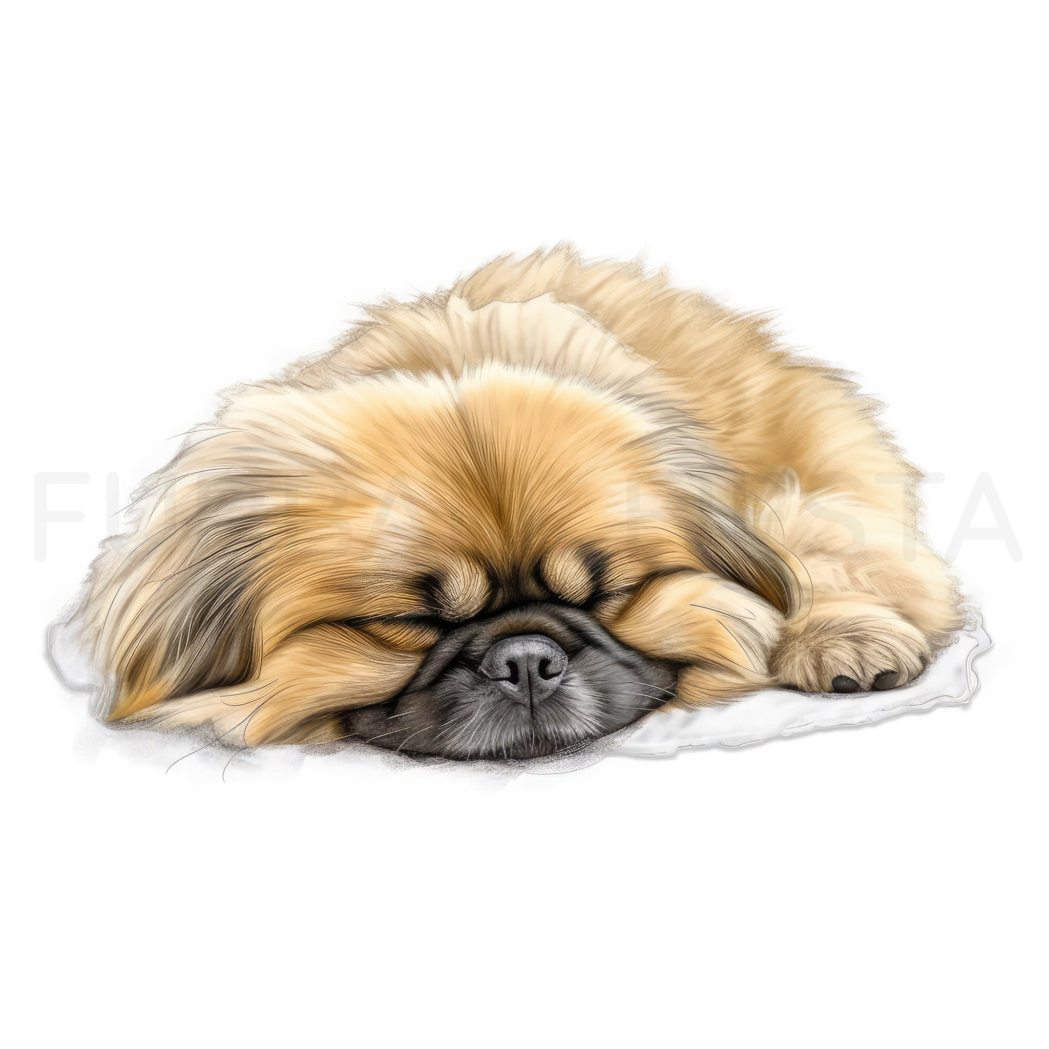 Pekingese Puppy Printable Dog Art 2, 15 High Quality JPG, PNG ...