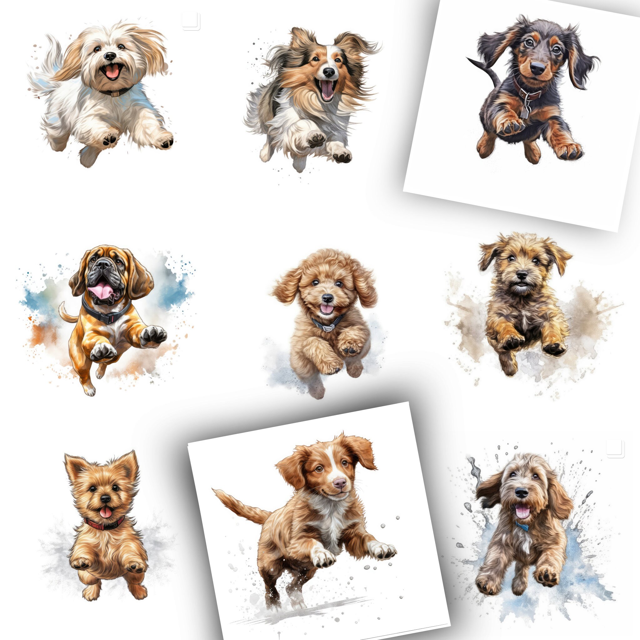 Puppy Clipart Mega Bundle, Over 2000 Designs, High Quality Transparent ...