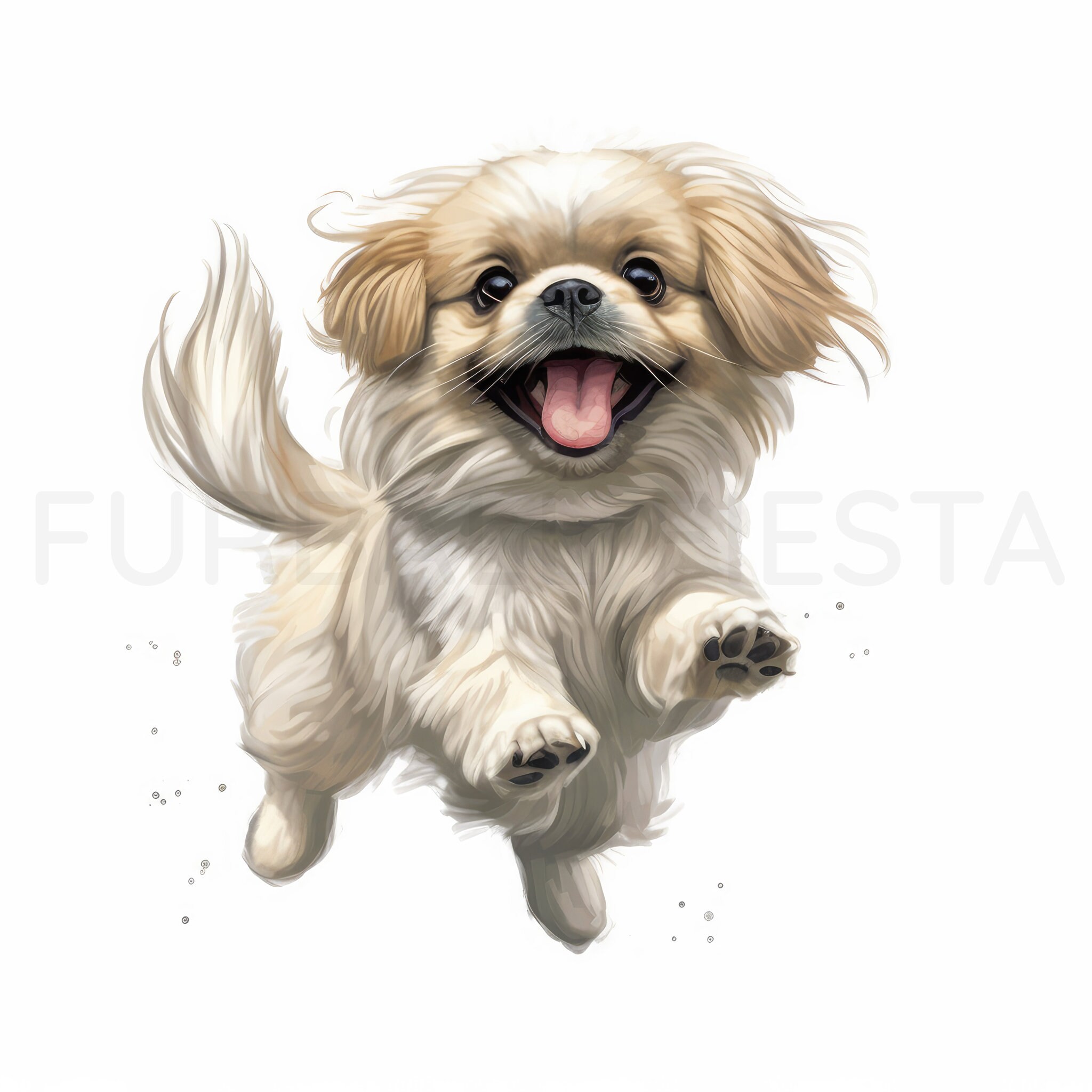 Pekingese Puppy Printable Dog Art 2, 15 High Quality JPG, PNG ...