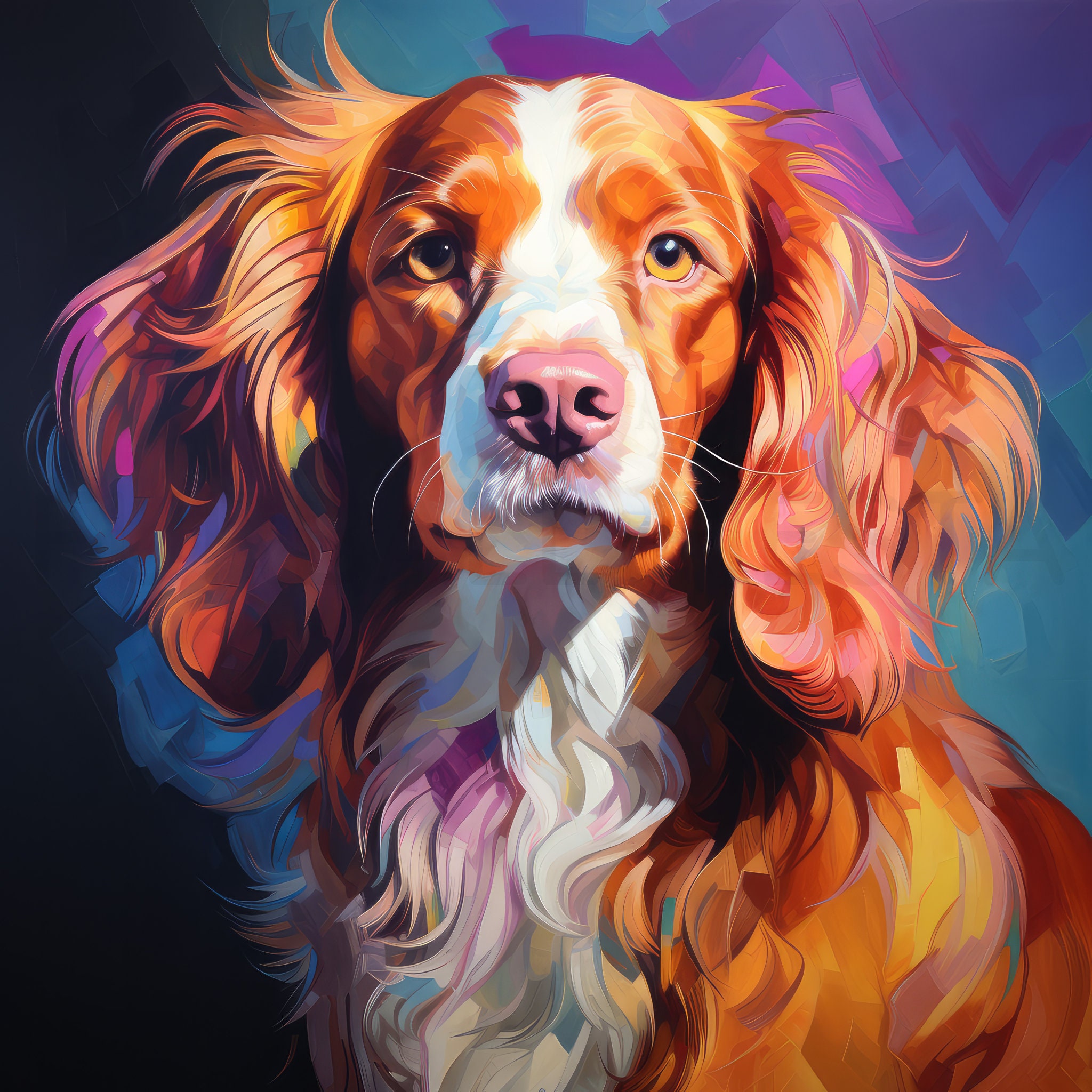 Brittany Dog Clipart 14 Highquality Jpgs Printable Dog Art Etsy