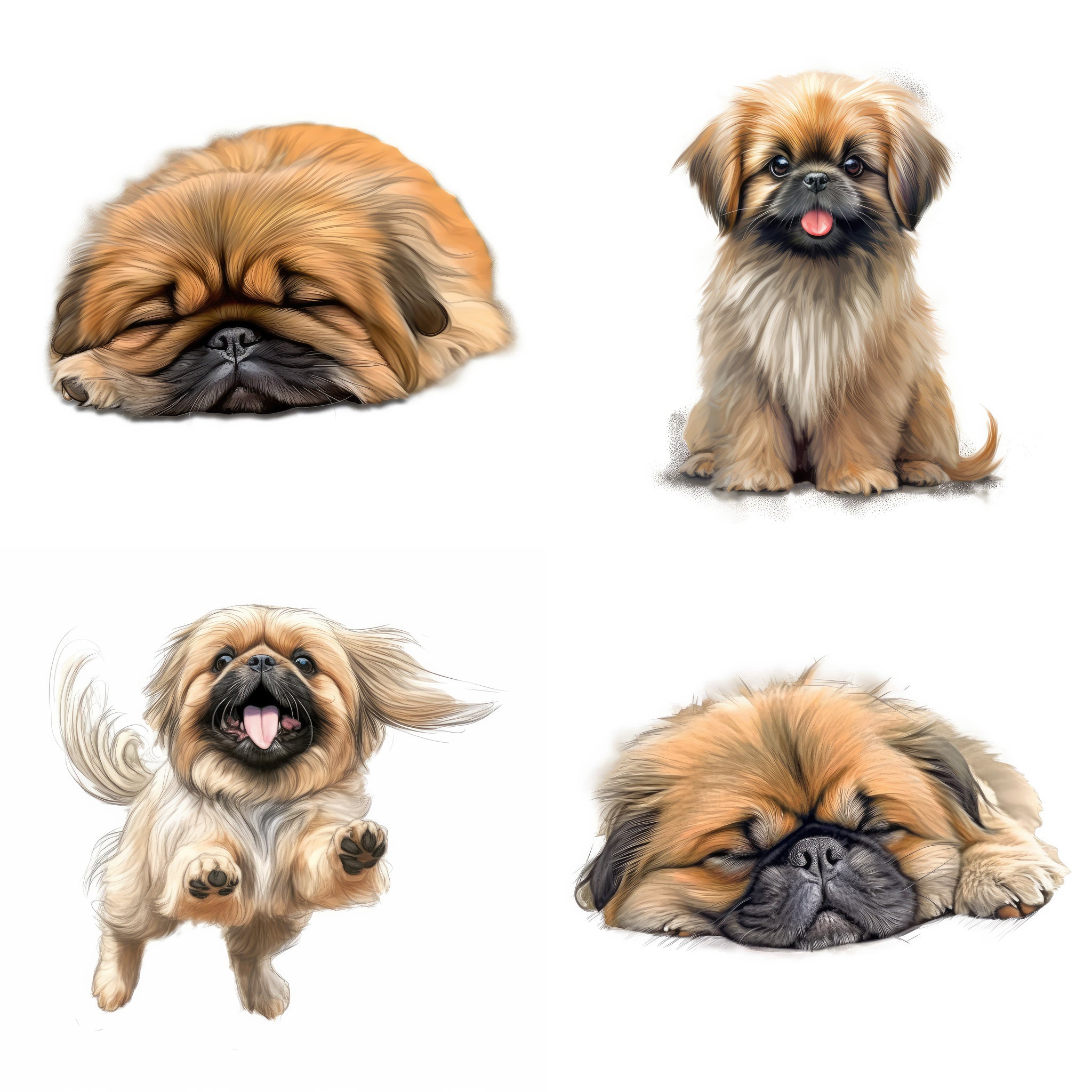 Pekingese Puppy Printable And Color