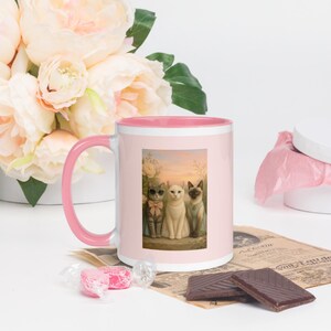 Cup with colored interior