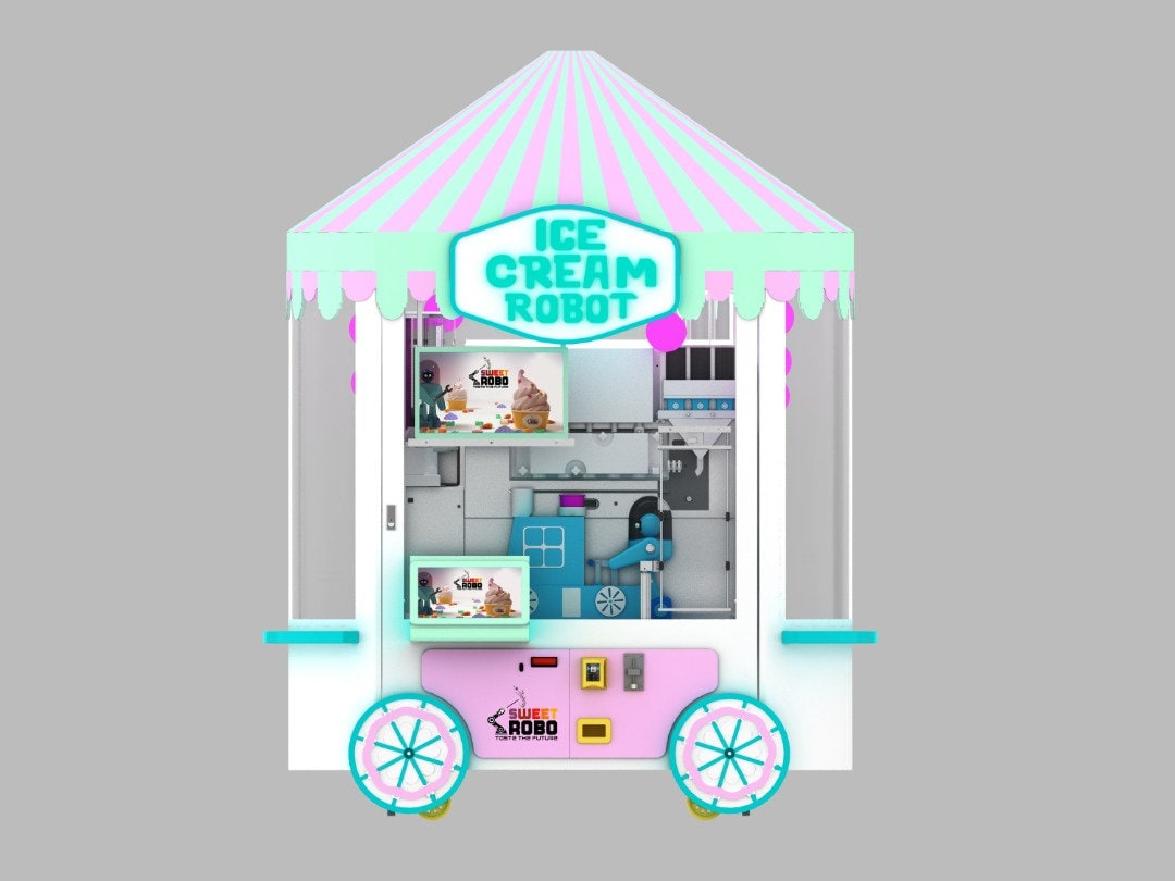 Ice Cream Robot Machine, Vending Machine, Sweet Robo, Candy Machine