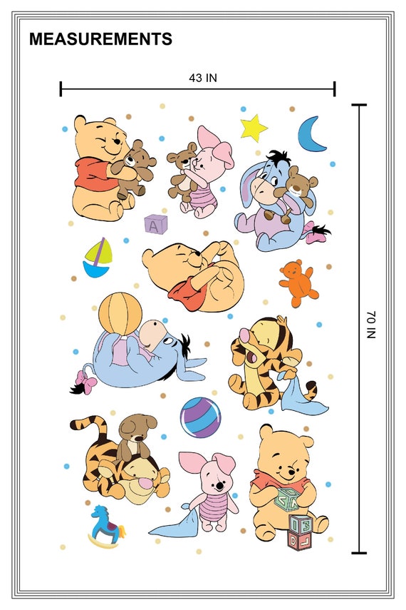 Baby Pooh and Friends, Baby Piglet, Baby Eeyore, Baby Tigger - Etsy