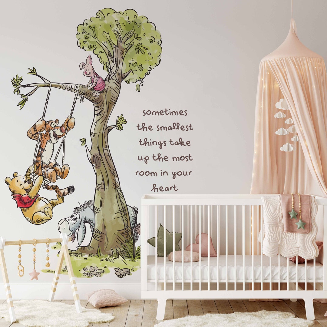 Pooh Bear Wandbild – Motivierender Leinwanddruck Gerahmt, 30,5 X 38,1 Cm, Für Kinderzimmer & Wohnbereich