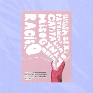 Postkarte mit Collage, feminist (Design 4)