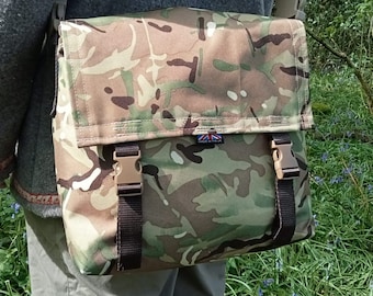 Hand made, MTP camouflage canvas Haversack