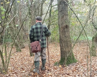 Hand made, brown canvas Haversack