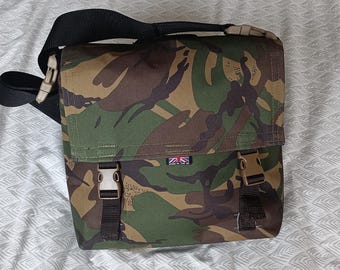 Hand made, DPM camouflage canvas Haversack