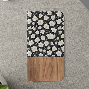 Floral Wallet iPhone Case MagSafe iPhone 13 Pro Max Vegan Leather iPhone 13 Mini Wallet Galaxy S22 Ultra  Card Holder