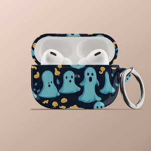 Halloween Airpods Pro Case Unique Matte Glossy Keychain Ghost Apple Airpod 1st 2nd Gen