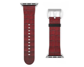 Krokodil Apple Uhrenarmband 45 mm 44 mm 42 mm Männer, Vegan Leder Apple Uhrenarmband 38 mm 40 mm 41 mm Damen, iWatch Strap All Series Apple Ultra