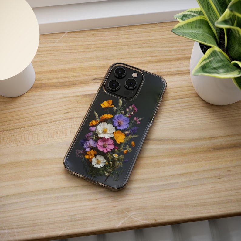 pressed flowers iPhone 14 Pro case