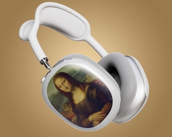 Art AirPods Max Headphone Cover for Women Custom Leonardo da Vinci Air Pods Max Case Mona Lisa Print