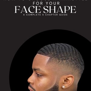 Peut inclure: Un guide de barbier sur la façon de choisir une coiffure pour la forme de votre visage. Le guide comprend un guide complet de 5 chapitres. L'image montre un homme avec une coupe de cheveux courte et ondulée et une barbe.