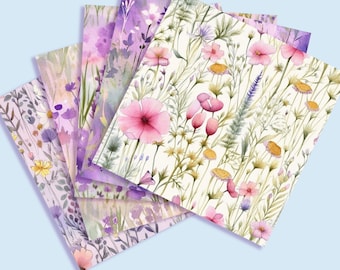 Spring watercolors - Purple