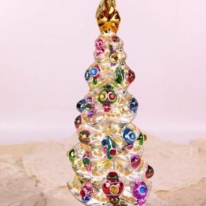Christopher Radko Autographed &quot;Slim & Trimmed &quot; Glass Christmas Tree Ornament