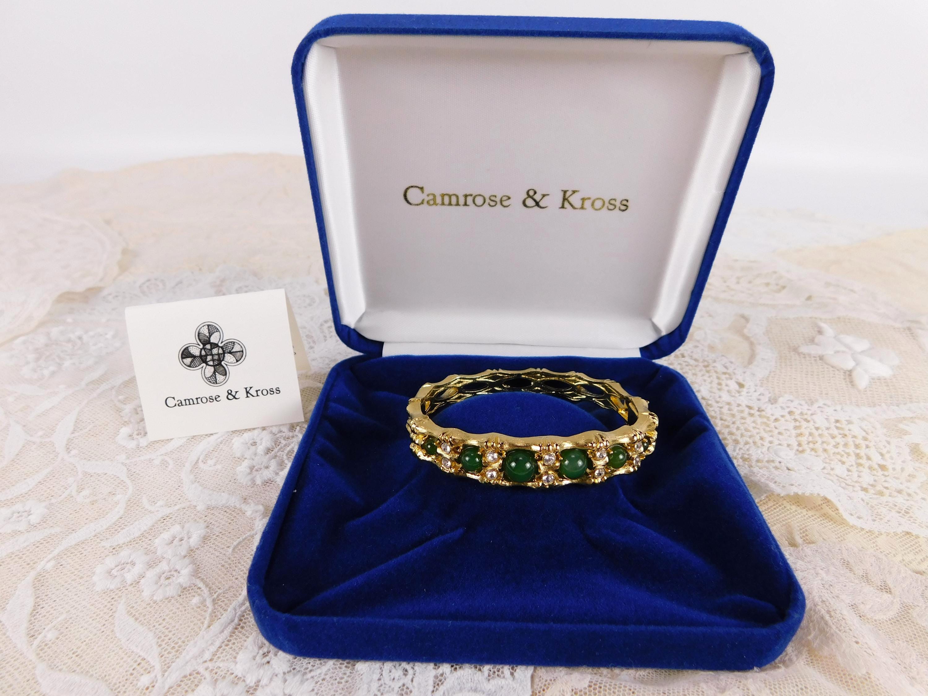 Gold Tone Jacqueline Kennedy Bamboo Cuff Bracelet by Camrose