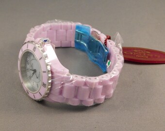 New Womens ONISS Swiss Pink Ceramic & Steel J12 Watch ON400 ONISS PARIS WOMEN WATCH PINK CERAMIC SAPPHIRE MODEL | eBay main image 4