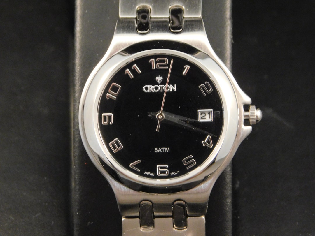 Croton Ladies 50M 5ATM/165FT Stainless Steel Watch - Etsy display picture 1