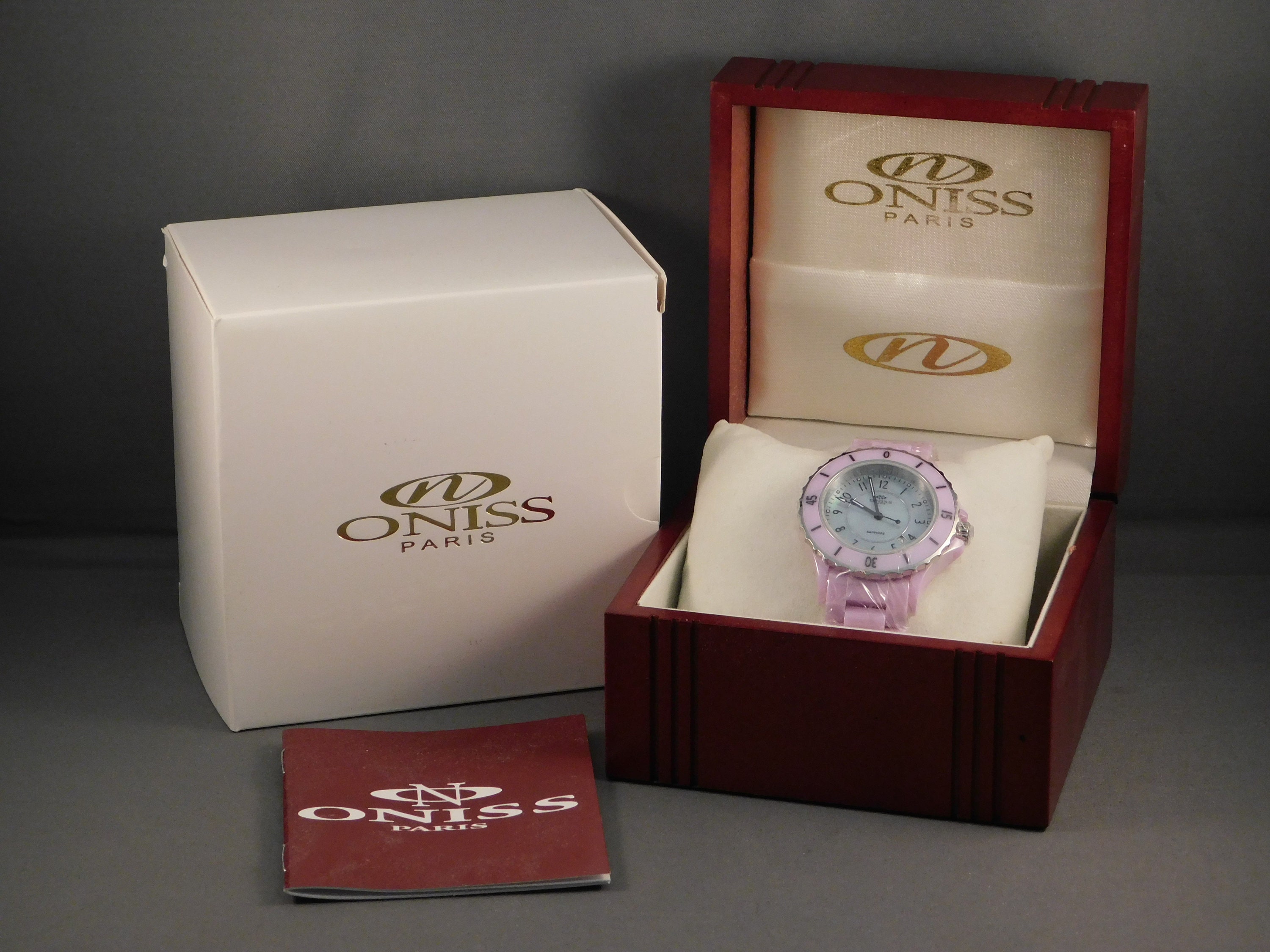 Oniss Paris Ceramic Watch – Rose Gold & Black Oniss Paris Watches - Walmart.com main image 2