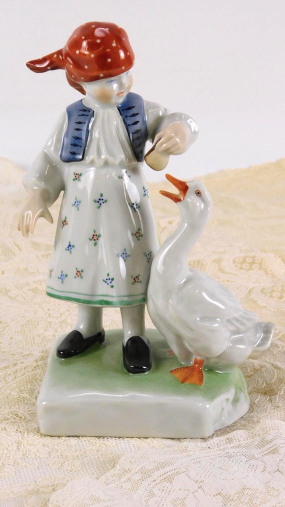 HEREND ヘレンド フィギュリン 鳥 置物 ハンガリー製 スワン ヘレンド