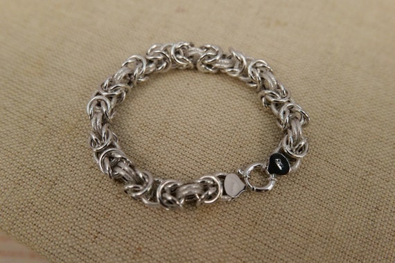 14K Byzantine Link Bracelet - image 5