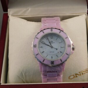 Oniss Diamond (Not Crystal) Marker Women\'s Watch RARE FIND Oniss paris diamond - Gem main image 3