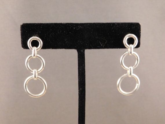 Sterling Silver Drop Earrings - image 1