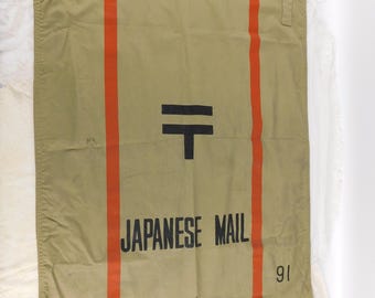 Vintage WW2 Canvas Japanese Mail Bag - Etsy