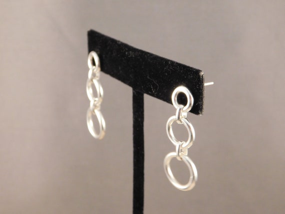 Sterling Silver Drop Earrings - image 3