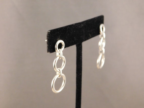 Sterling Silver Drop Earrings - image 2