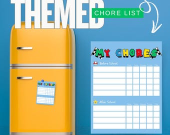 Mario Kart Themed Chore Chart