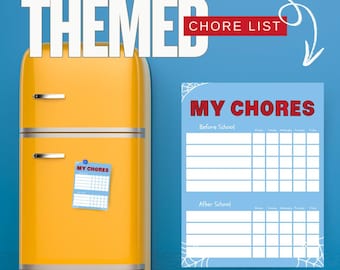 Peter Parker Themed Chore Chart