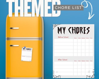 Miles Morales Themed Chore Chart