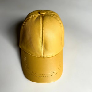 Leather Cap Sports Hat Handmade Adjustable Hat for Men and Women Gift