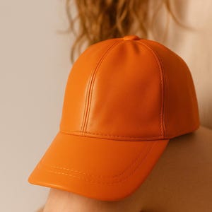 Leather Baseball Hat,Women hats,Genuine Leather Cap,Sports Leather Dad Cap Gift